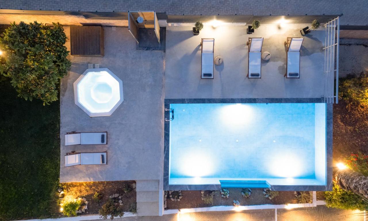 Queen'S Gem Luxury Villa - Heated Jacuzzi & Pool Hersonissos  Exterior foto