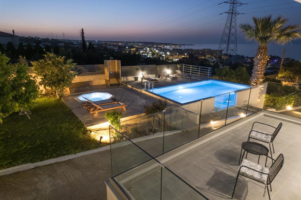 Queen'S Gem Luxury Villa - Heated Jacuzzi & Pool Hersonissos  Exterior foto