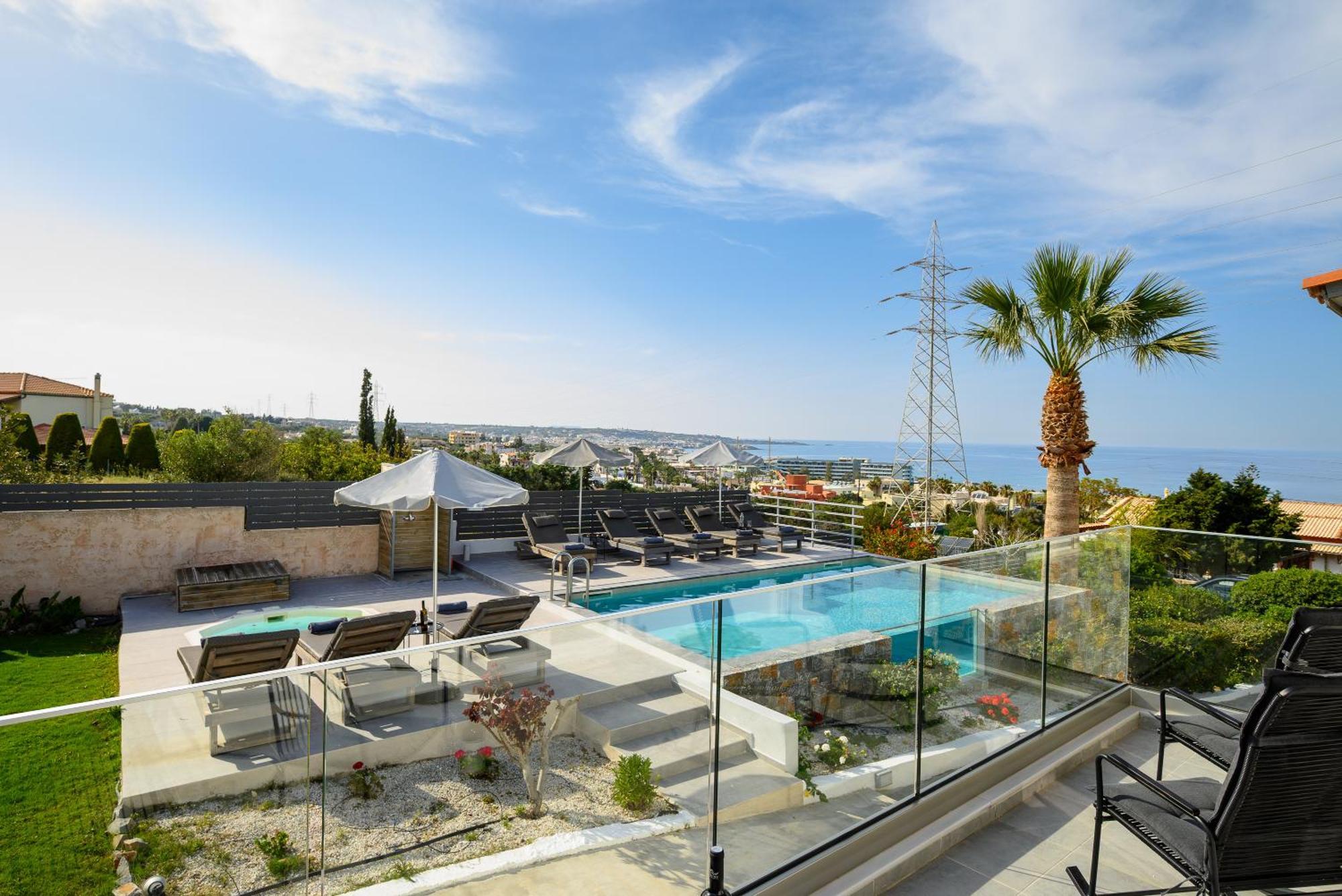 Queen'S Gem Luxury Villa - Heated Jacuzzi & Pool Hersonissos  Exterior foto