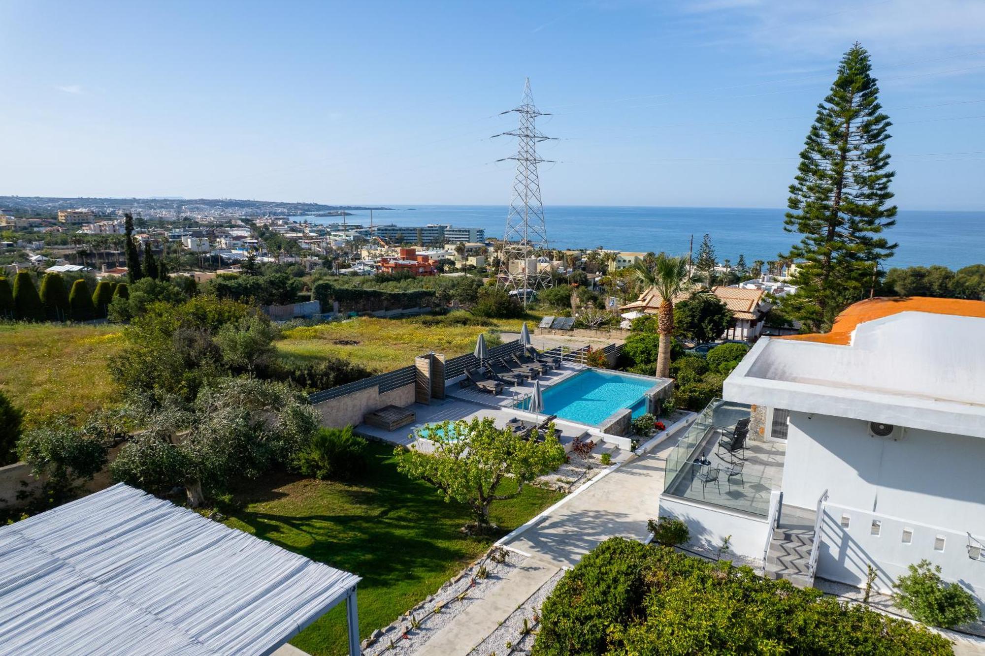 Queen'S Gem Luxury Villa - Heated Jacuzzi & Pool Hersonissos  Exterior foto