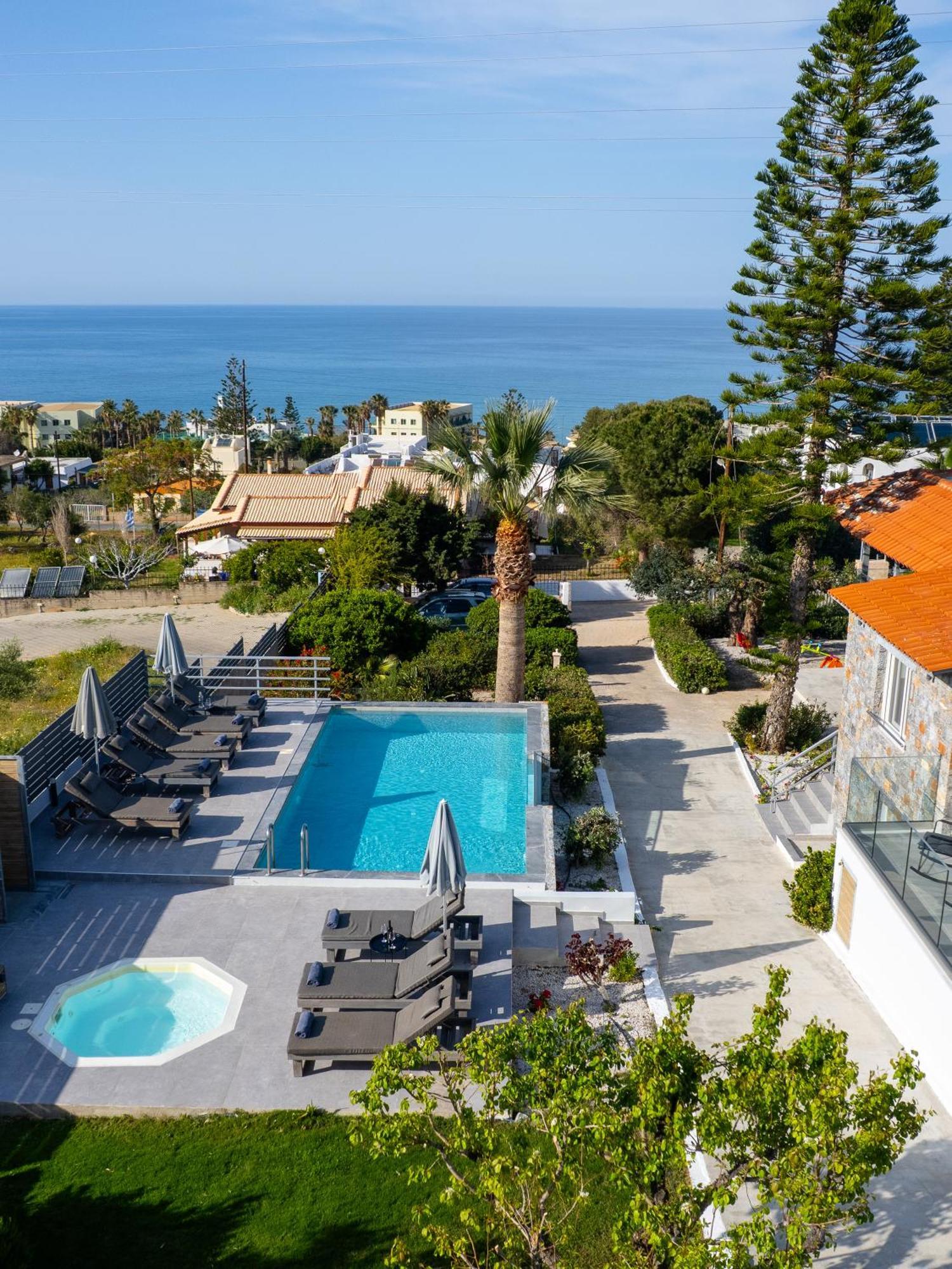 Queen'S Gem Luxury Villa - Heated Jacuzzi & Pool Hersonissos  Exterior foto