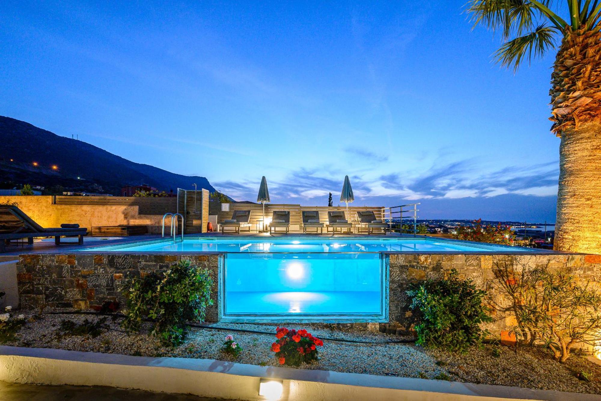 Queen'S Gem Luxury Villa - Heated Jacuzzi & Pool Hersonissos  Exterior foto