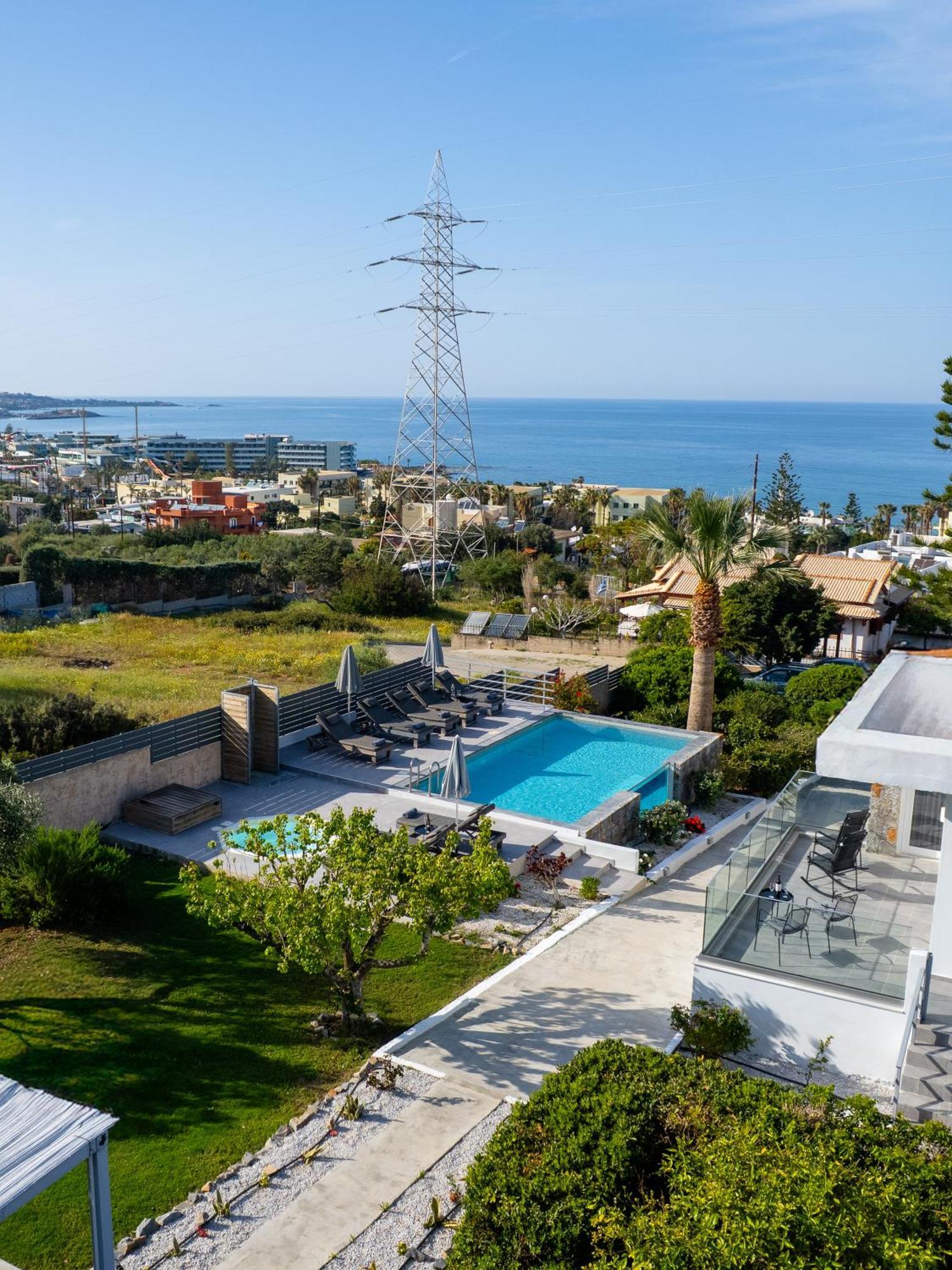 Queen'S Gem Luxury Villa - Heated Jacuzzi & Pool Hersonissos  Exterior foto
